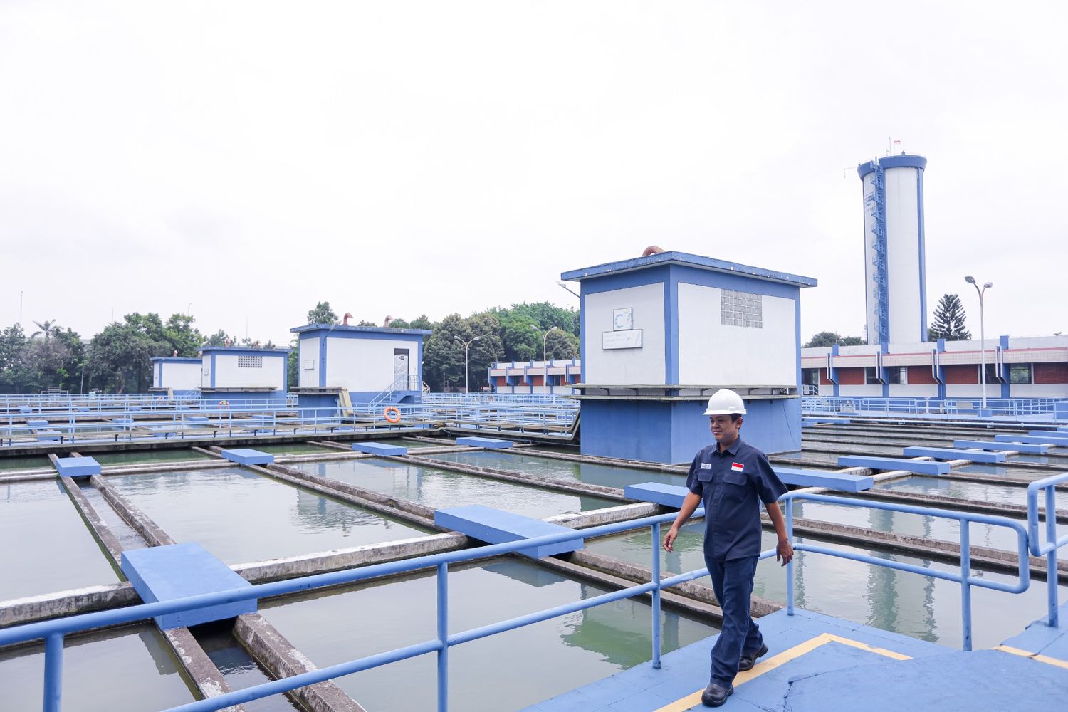 Bak Sedimentasi dengan Teknologi Sludge Blanket IPA Buaran, PT Air Bersih Jakarta