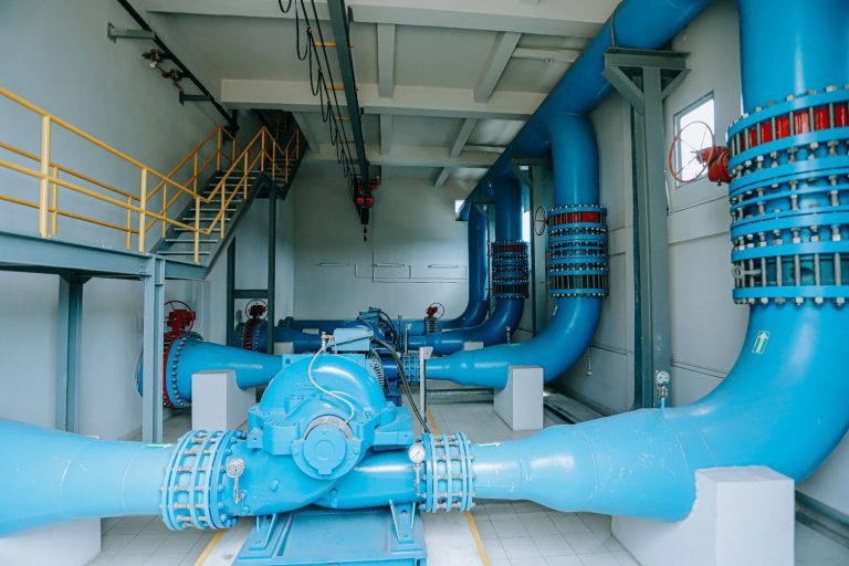 Pompa Backwash IPA 7 di Kawasan IPA Pramuka, PT Moya Tangerang