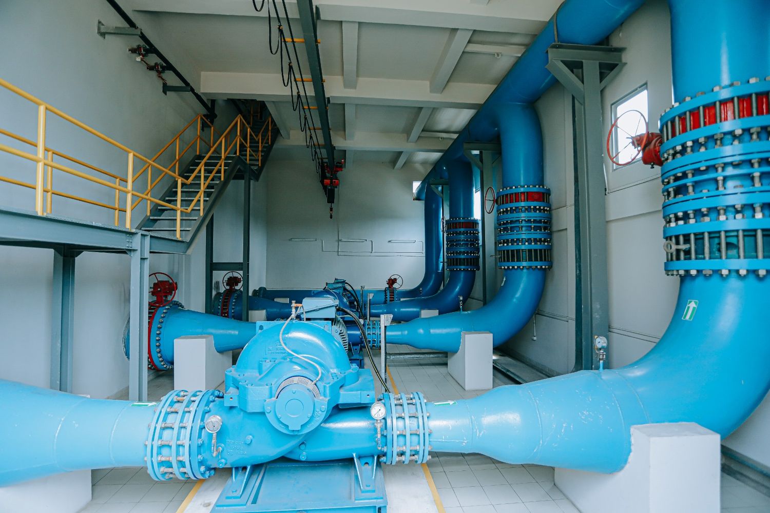 Pompa Backwash IPA 7 di Kawasan IPA Pramuka, PT Moya Tangerang