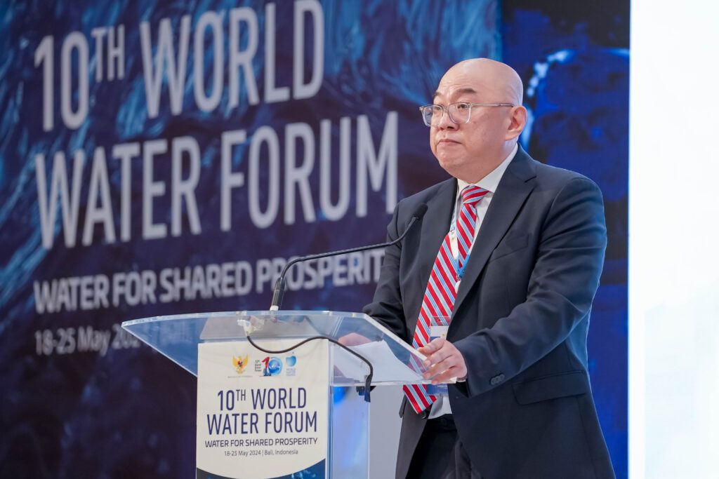 Direktur Utama PT Moya Indonesia, Bapak Irwan Dinata menjadi salah satu pembicara utama dalam event World Water Forum ke-10