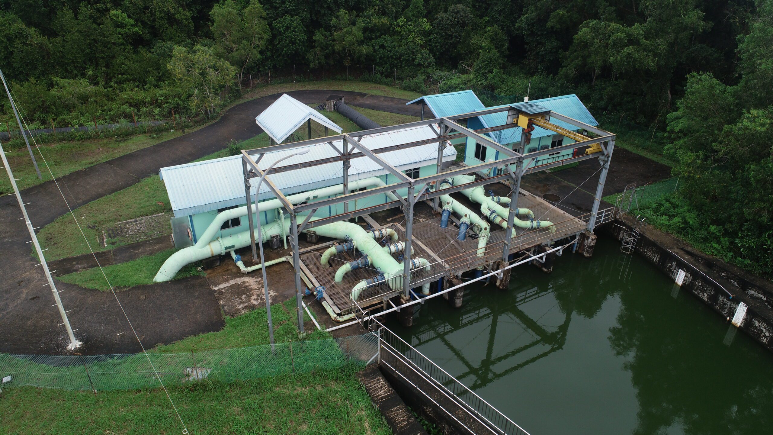 Pipa Air Baku IPA Duriangkang,  PT Air Batam Hulu