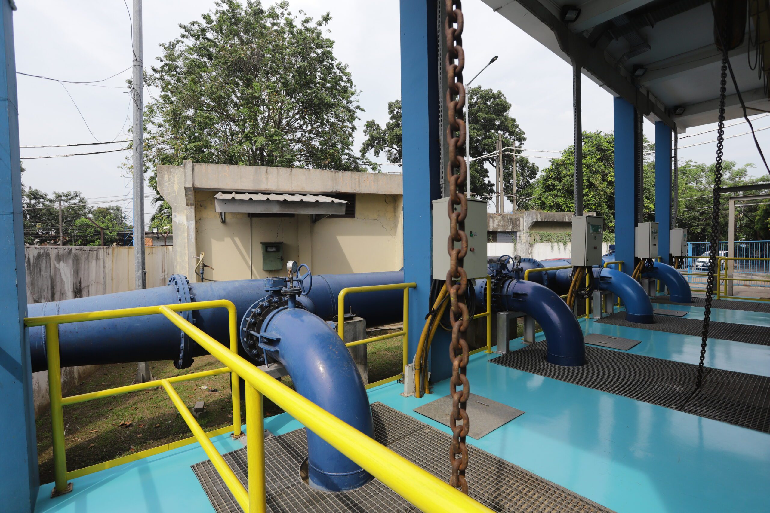 Pipa Air Baku di IPA Sepatan, PT Aetra Air Tangerang