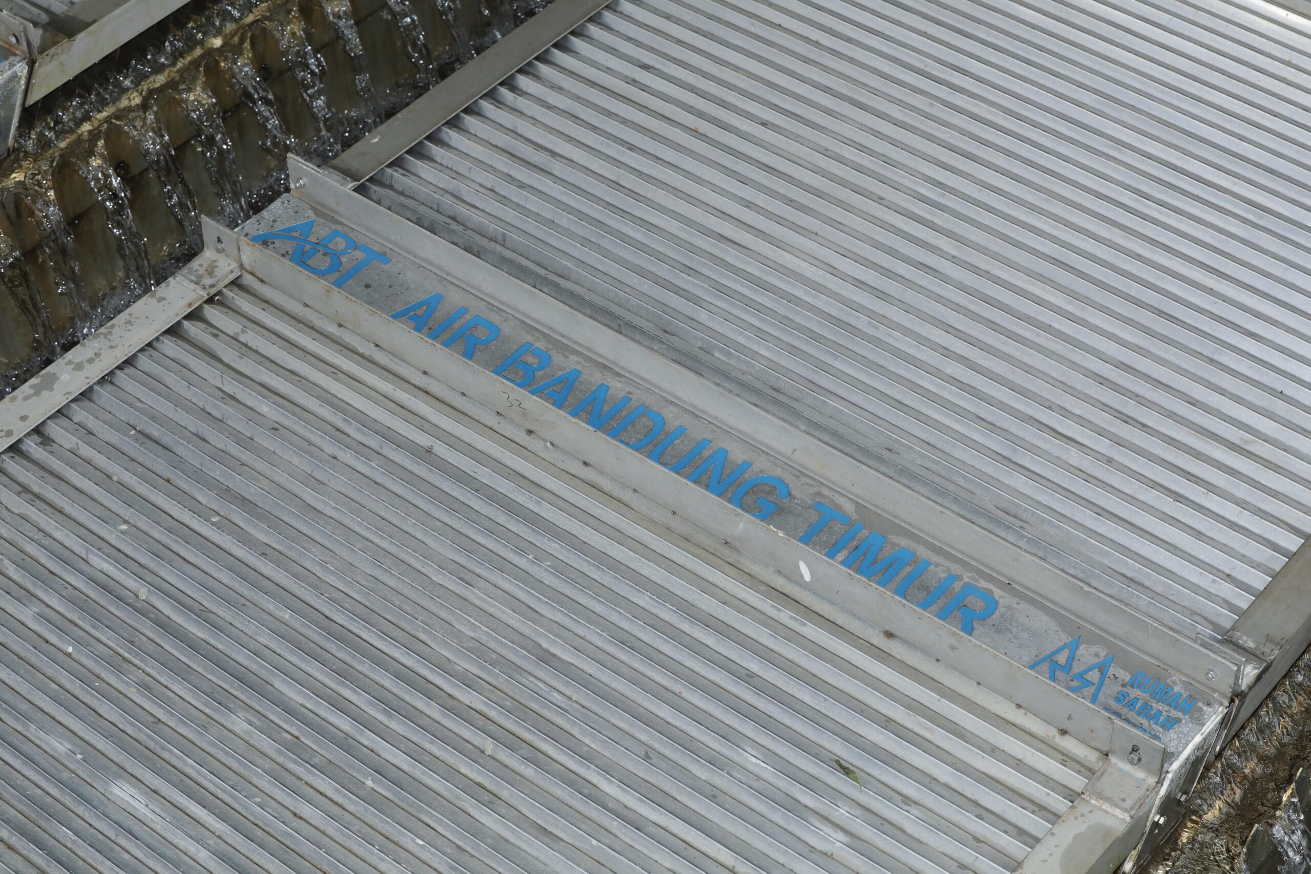 Plate Settler Bak Sedimentasi IPA Cikoneng, PT Air Bandung Timur