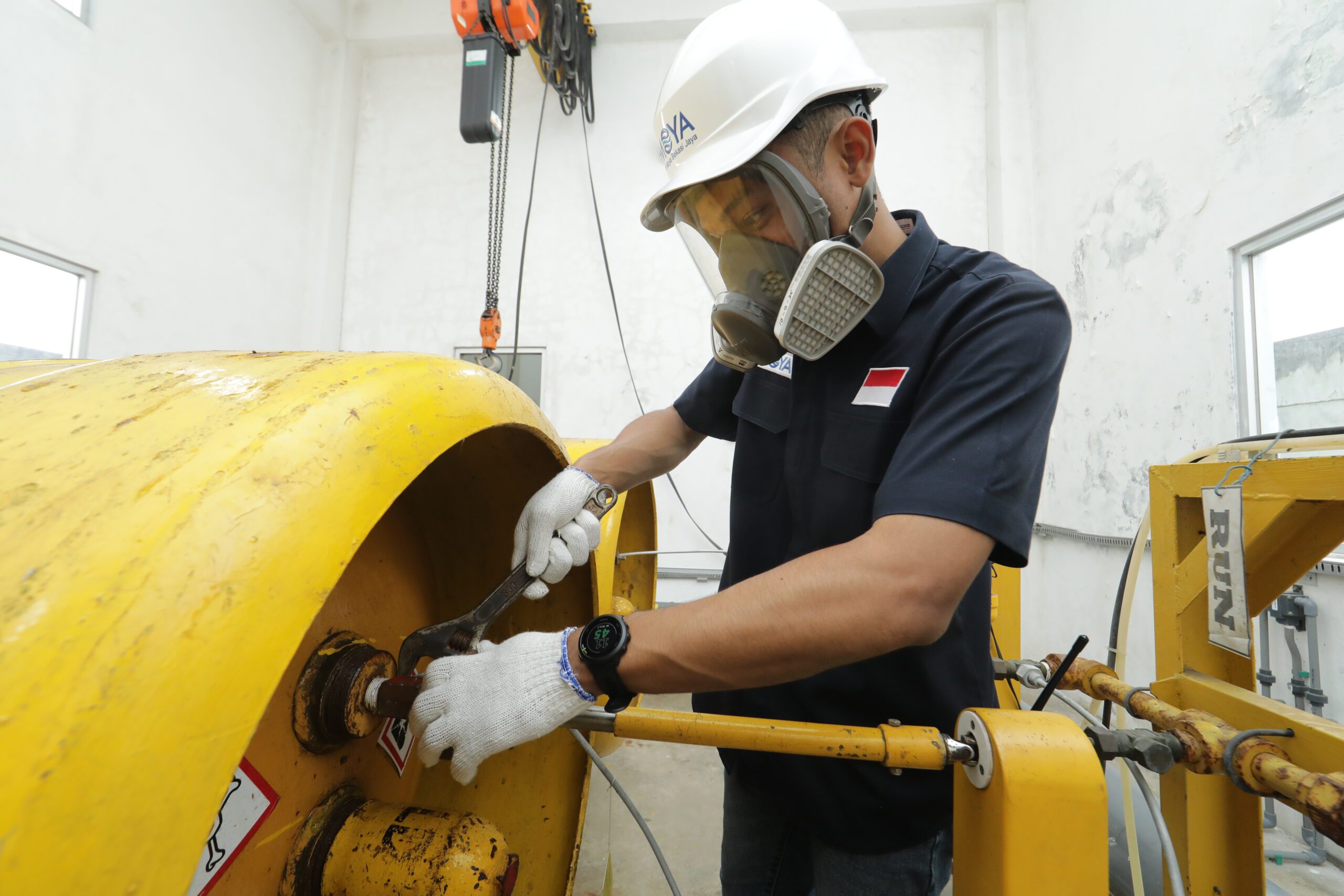 Chlorine Gas Handling at Tegal Gede WTP, PT Moya Bekasi Jaya